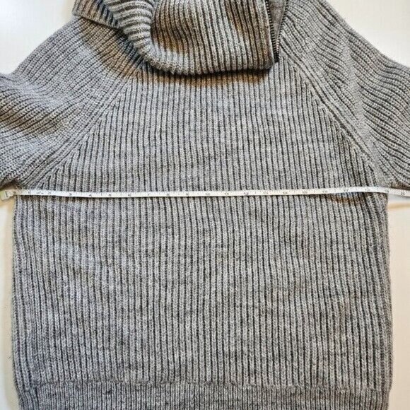 Contemporaine Sweater Women S Gray Exclusive Simons Chunky Ribbed Knit Oversized - Picture 4 of 16
